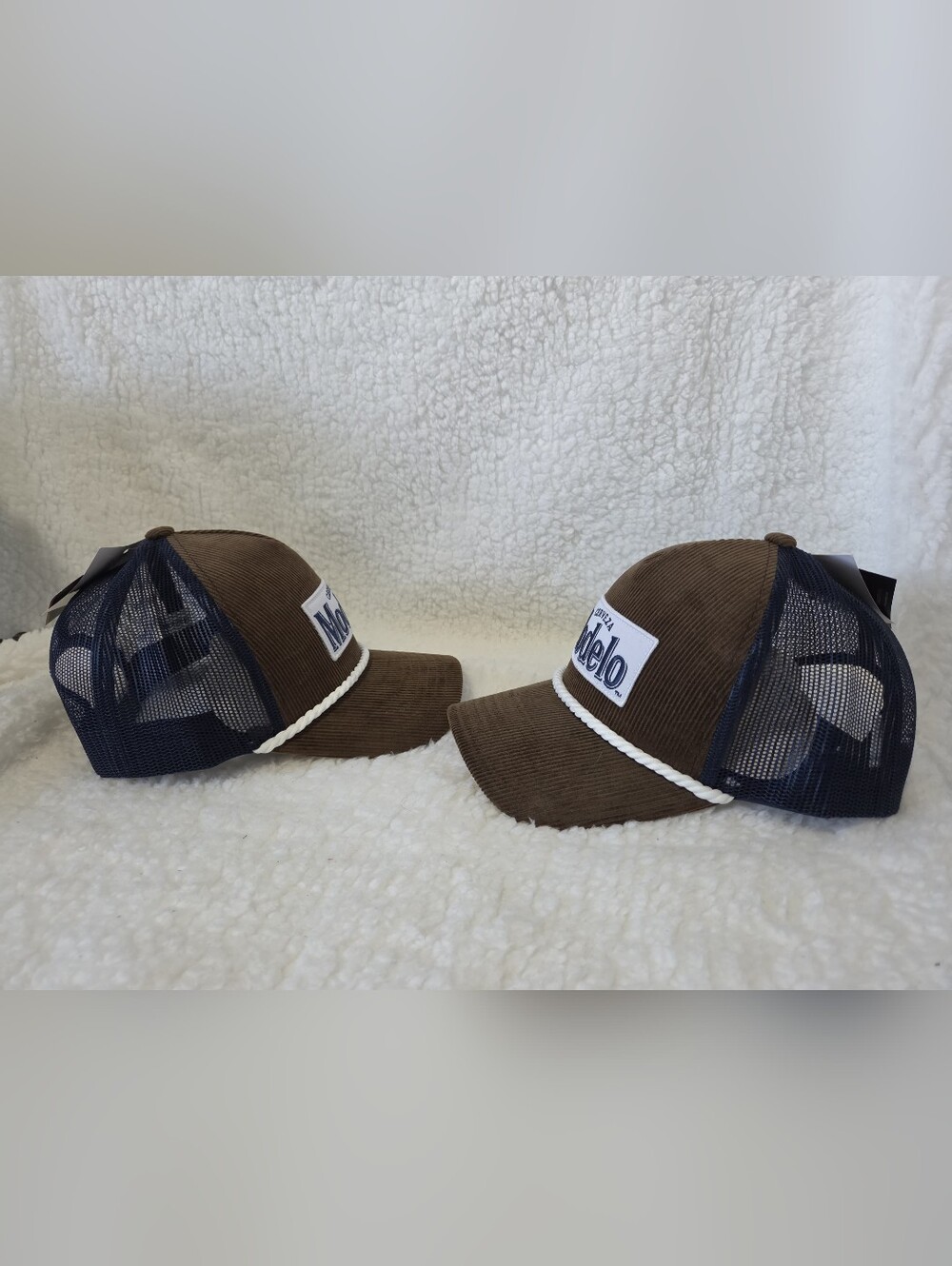 Bundle Of 2 - Modelo Corduroy Unisex Snapback Baseball Cap, One Size - Picture 3 of 3